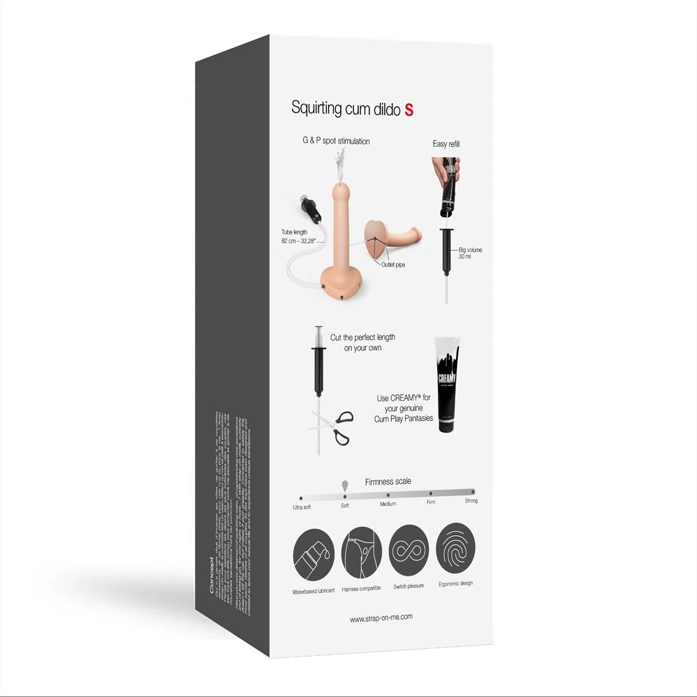 STRAP-ON-ME SQUIRTING CUM DILDO VANILLA SMALL (FLUID NOT INCLUDED)