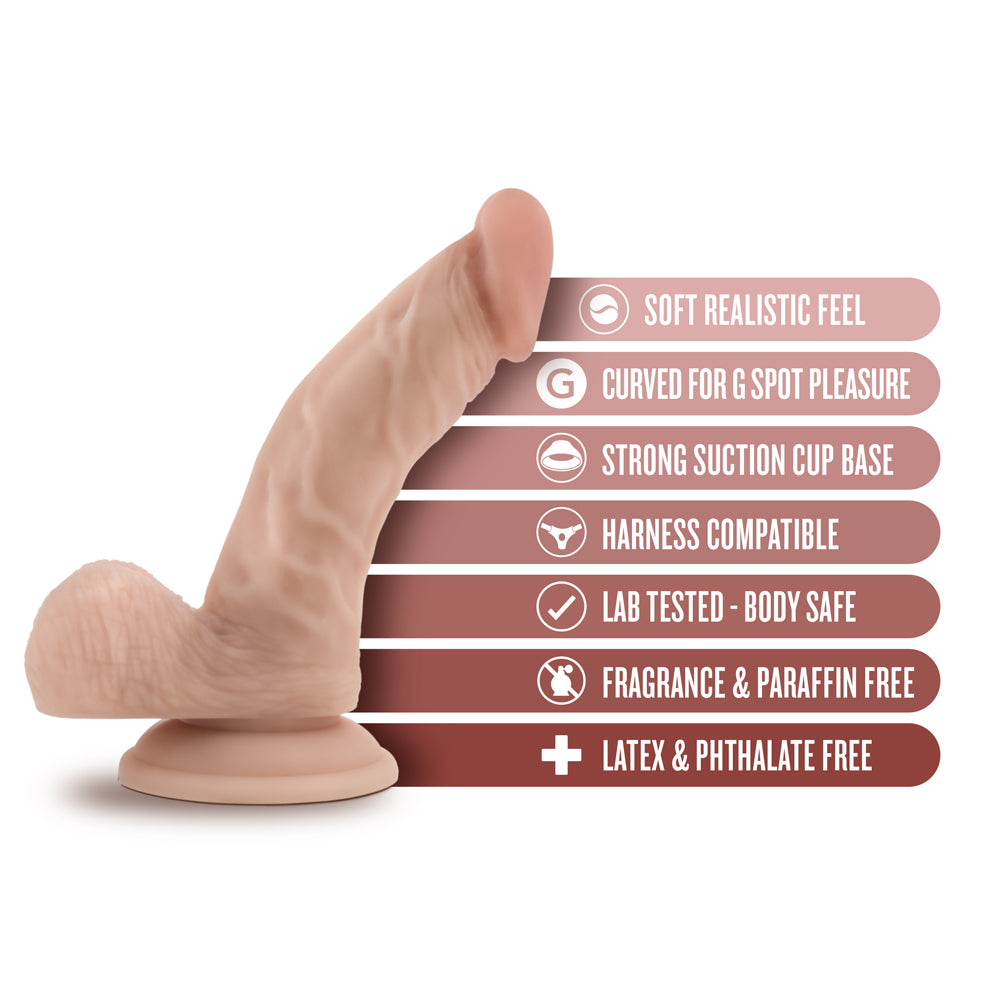 DR. SKIN DR. STEPHEN 6.5 IN. DILDO WITH BALLS BEIGE