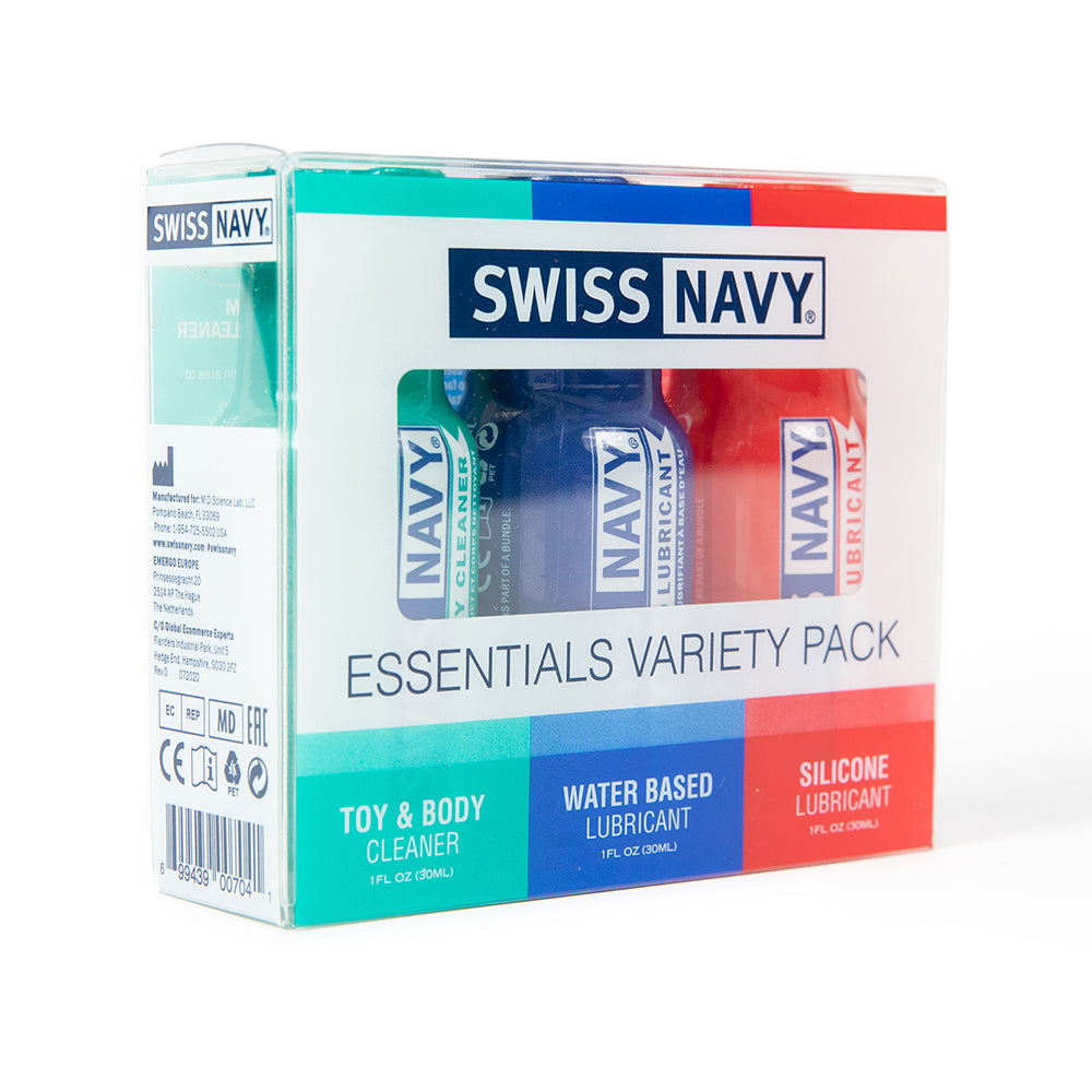 SWISS NAVY - ESSENTIALS VARIETY PACK 3-PIECE 1 OZ.