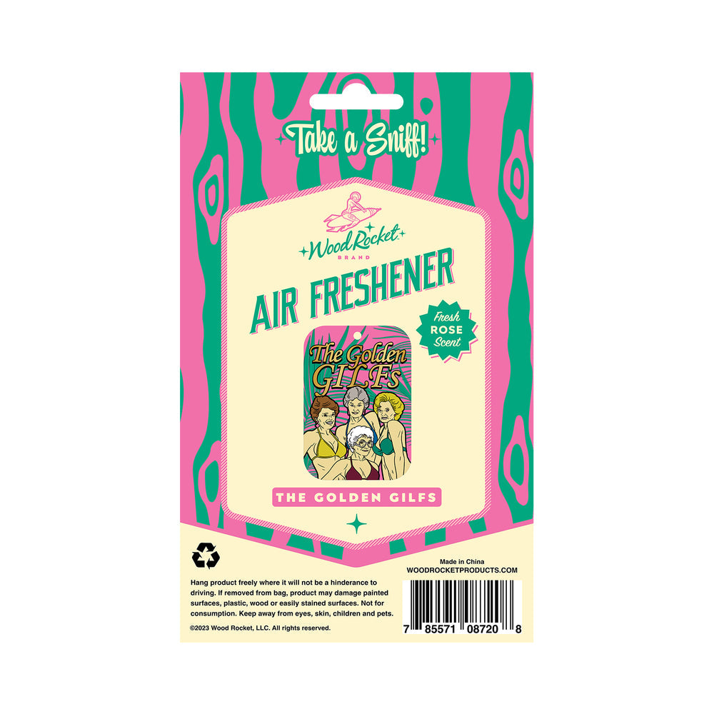 WOOD ROCKET AIR FRESHENER GOLDEN GILFS