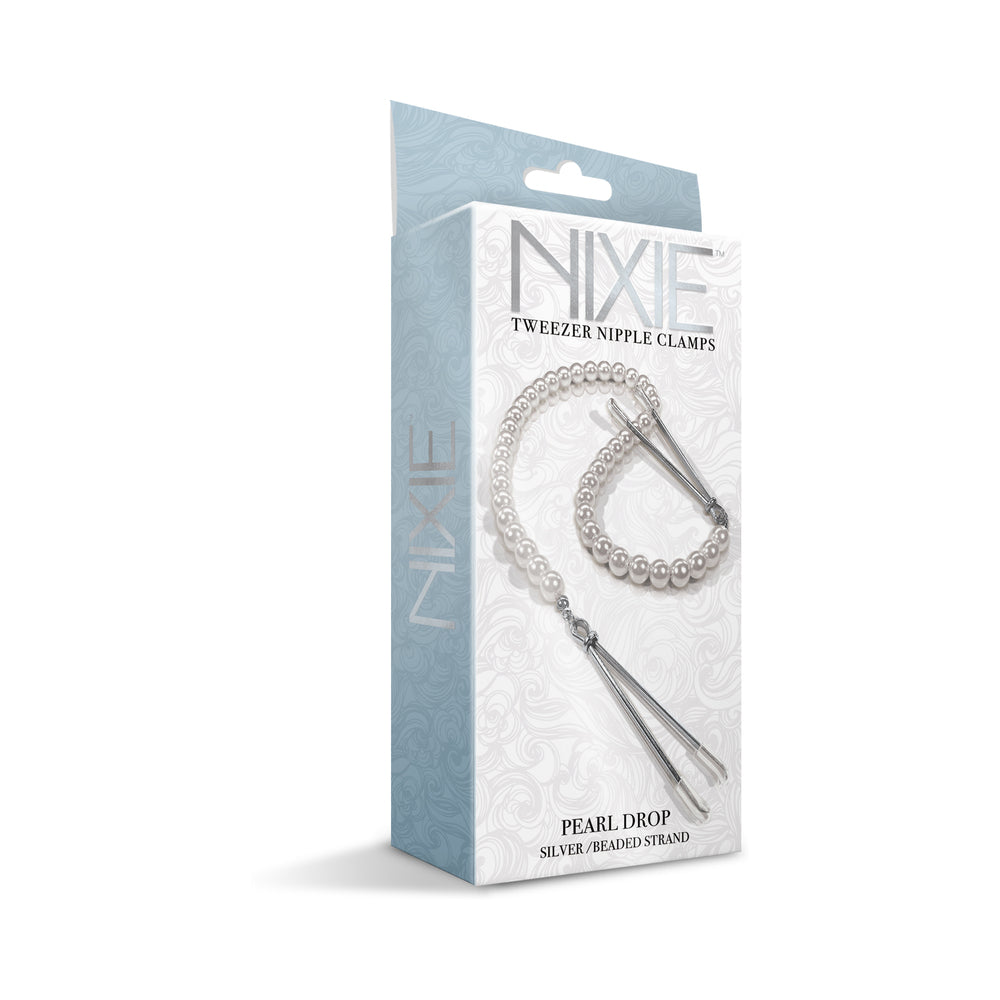 GLOBAL NOVELTIES - NIXIE PEARL DROP BEADED TWEEZER NIPPLE CLAMPS