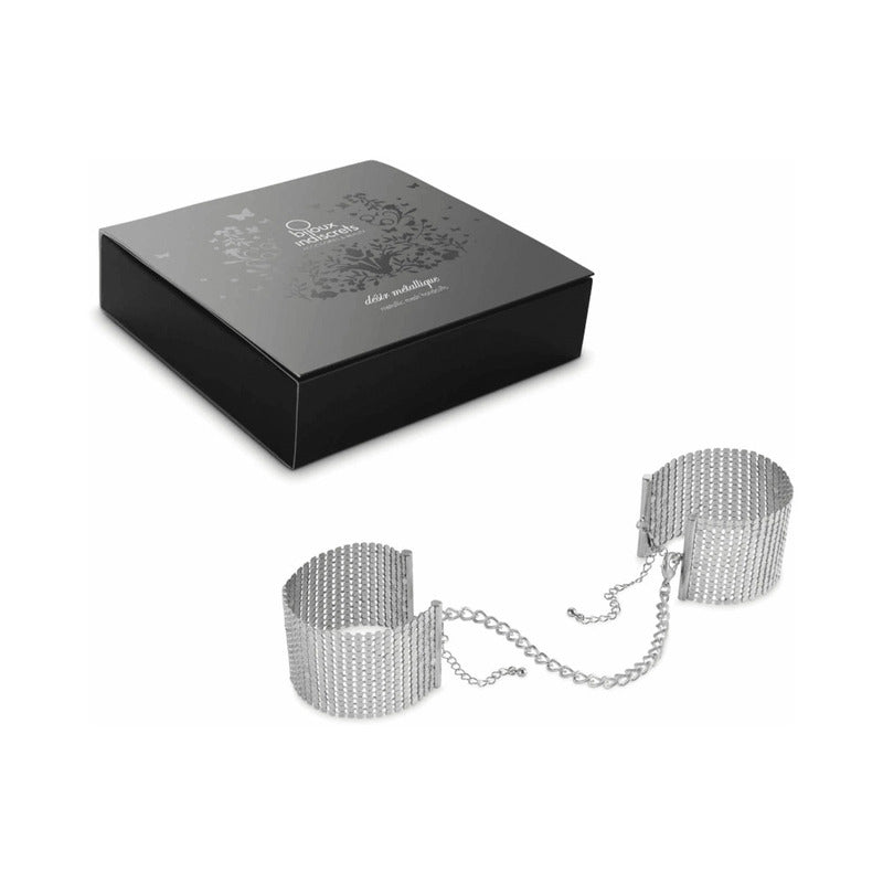BIJOUX - DÉSIR MÉTALLIQUE SILVER METALLIC HANDCUFFS