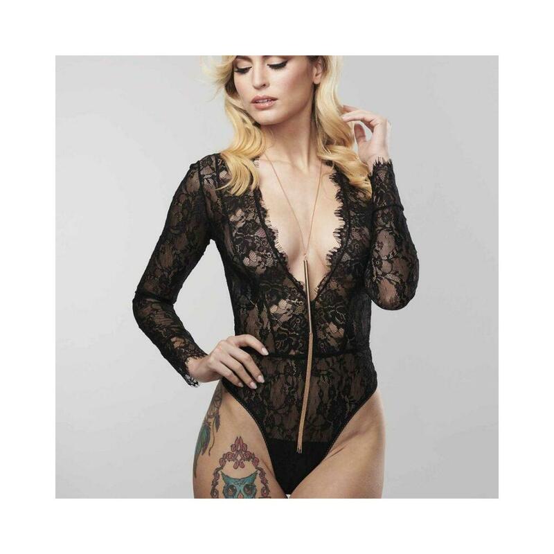 BIJOUX - MAGNIFIQUE METAL CHAIN NECKLACE / WHIP