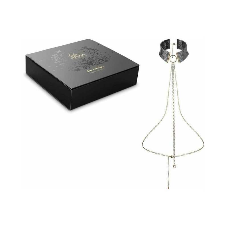 BIJOUX - DÉSIR MÉTALLIQUE BLACK METALLIC NECKLACE