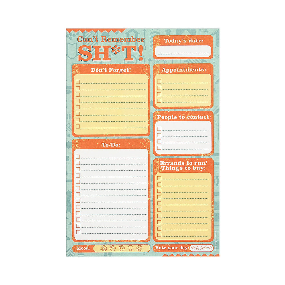 PETER PAUPER PRESS - CAN''T REMEMBER SHIT NOTE PAD