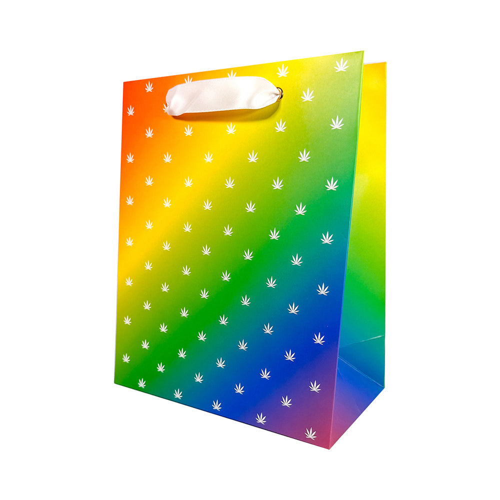 KUSHKARDS - RAINBOW POTLEAF GIFT BAG