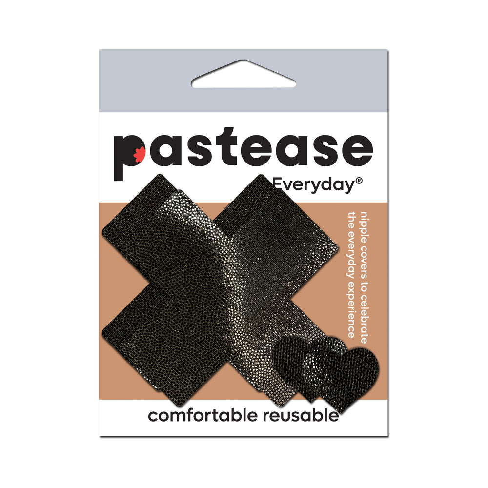 PASTEASE - EVERYDAY REUSABLE CROSSES PASTIES BLACK