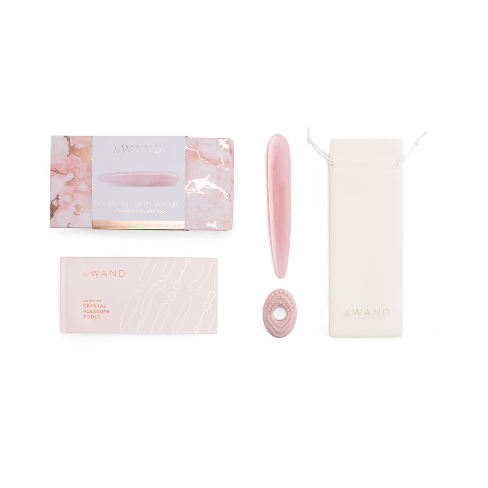 LE WAND - VARITA DELGADA DE CRISTAL DE CUARZO ROSA
