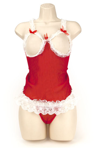 EXPOSED - BABY DOLL CUPLESS ROJO M