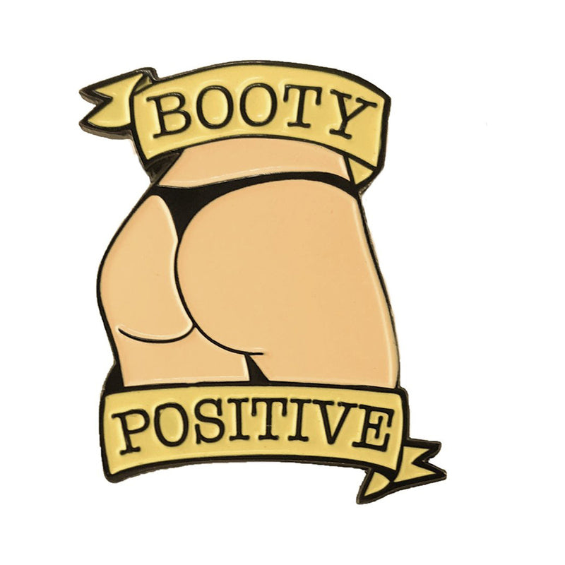 GEEKY & KINKY BOOTY POSITIVE (VANILLA) ENAMEL PIN
