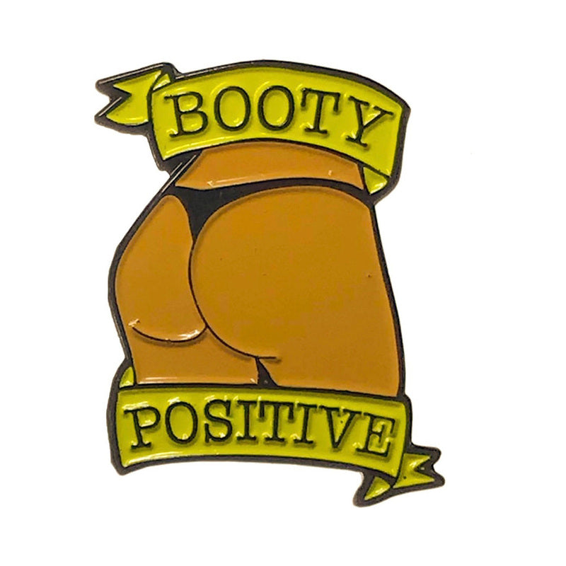 GEEKY & KINKY BOOTY POSITIVE (CARAMEL) ENAMEL PIN