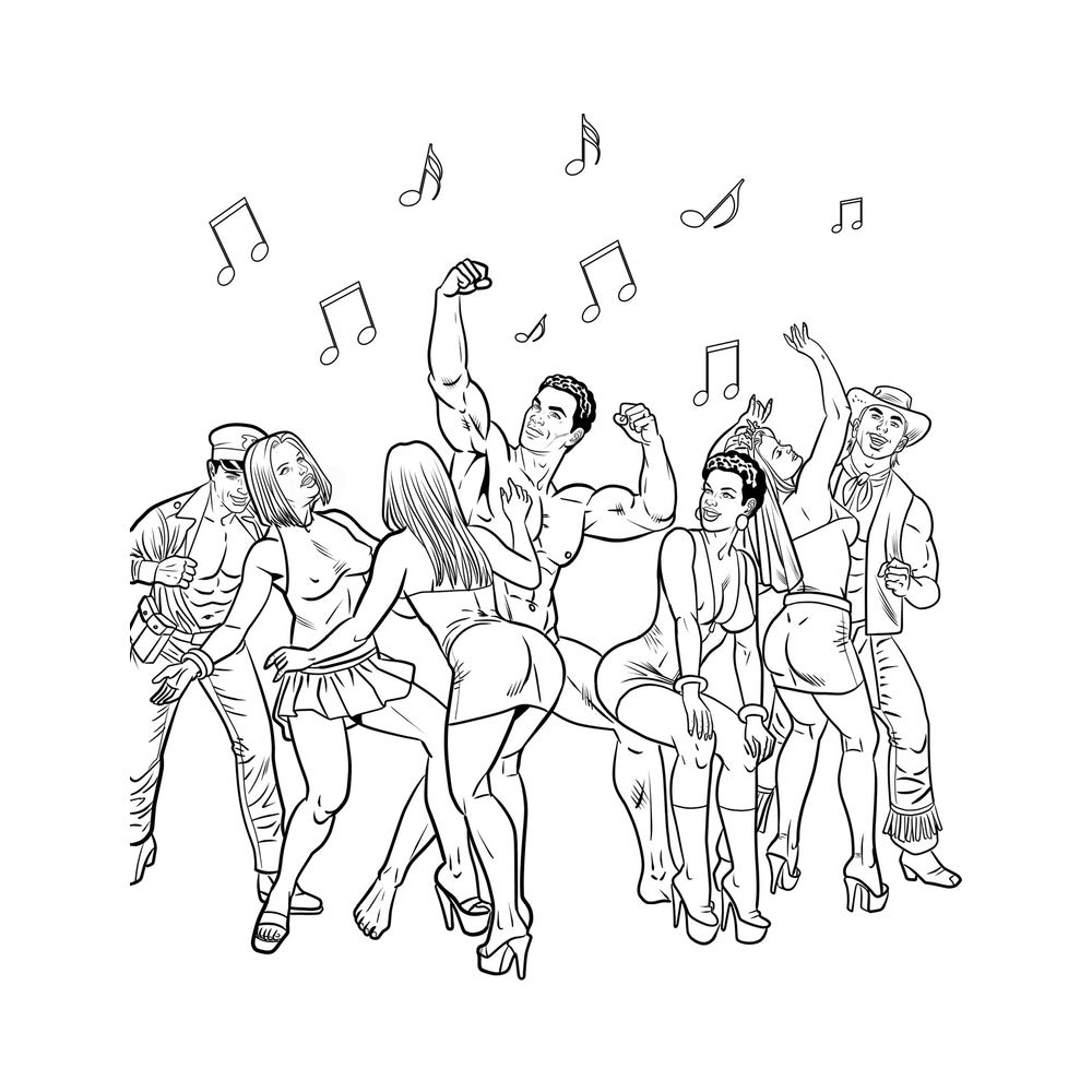 BACHELORETTE PARTY COLORING BOOK