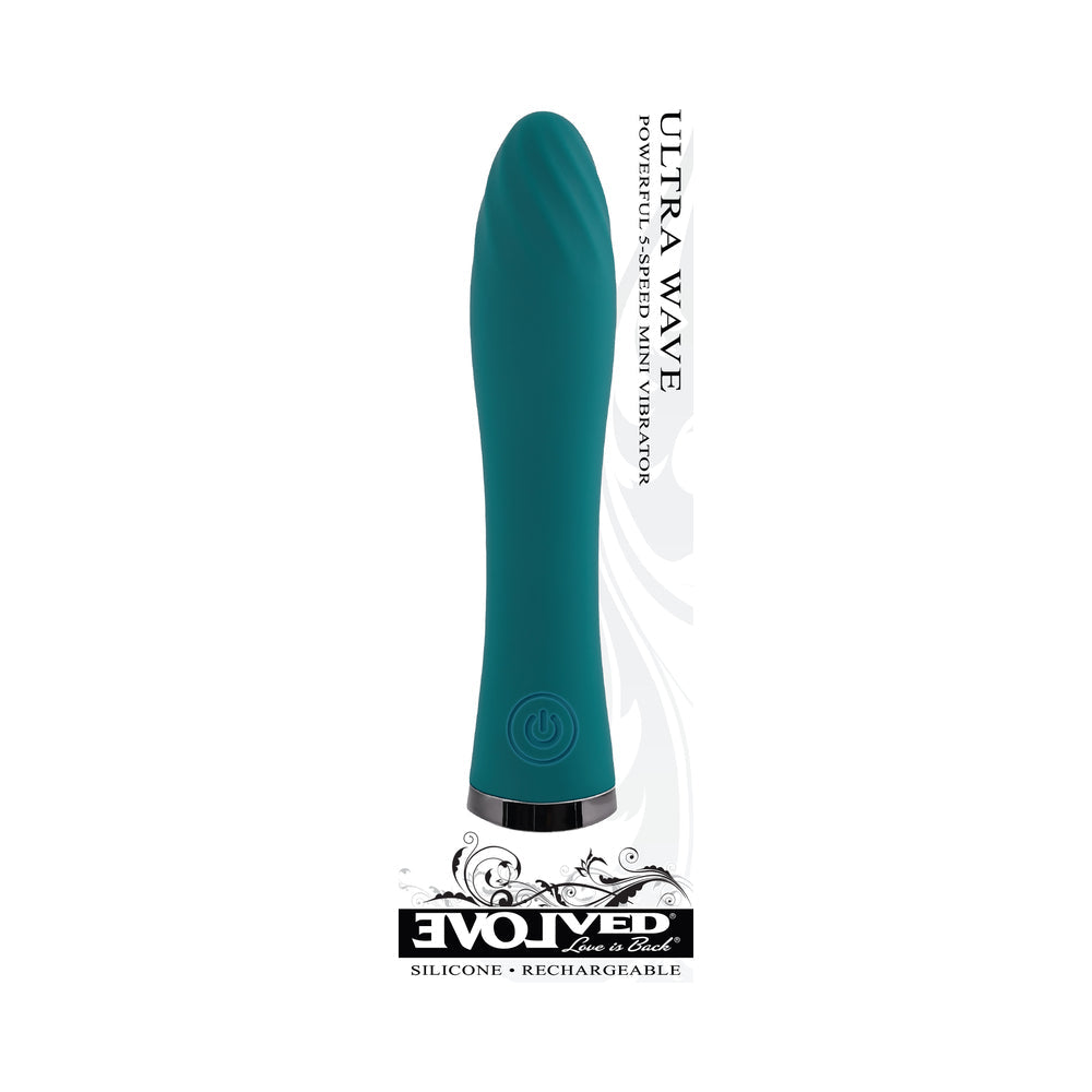 EVOLVED - ULTRA WAVE RECHARGEABLE VIBRATOR TEAL