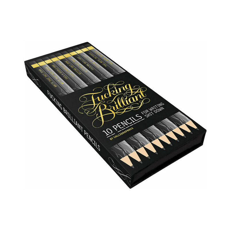 CALLIGRAPHUCK FUCKING BRILLIANT PENCILS 10-PACK