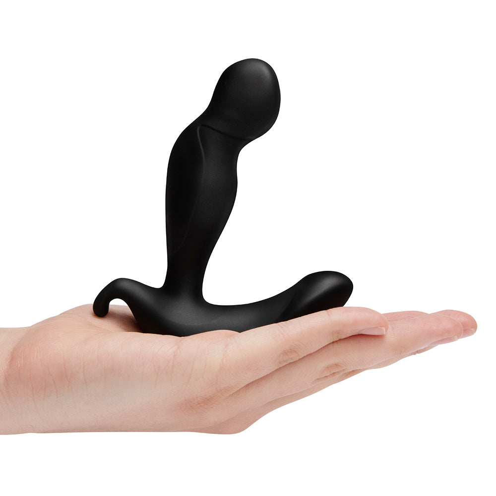 B-VIBE - TAPÓN ANAL CON ROTACIÓN 360 Y VIBRACIÓN CON MANDO A DISTANCIA NEGRO
