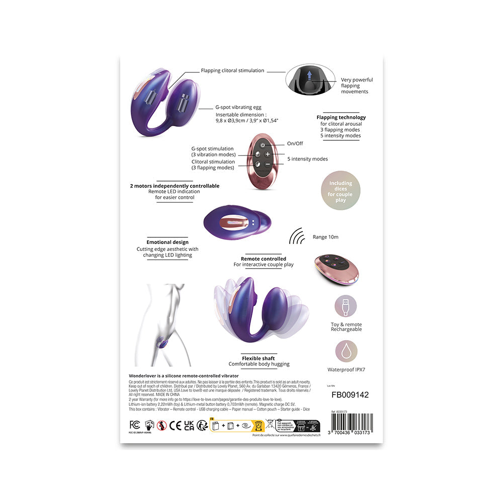 LOVE TO LOVE WONDERLOVER WITH REMOTE IRIDESCENT NIGHT