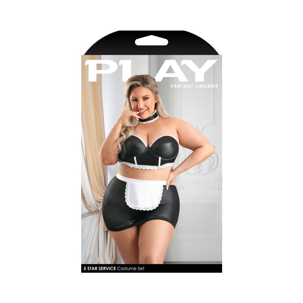FANTASY LINGERIE - PLAY 5-STAR SERVICE COSTUME 1XL/2XL