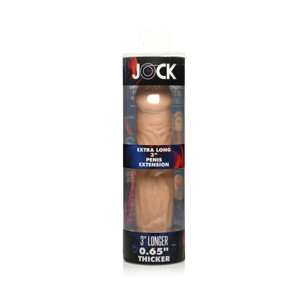 CURVE NOVELTIES - MANCHON D'EXTENSION PÉNIENNE EXTRA LONG JOCK 3 PO CLAIR
