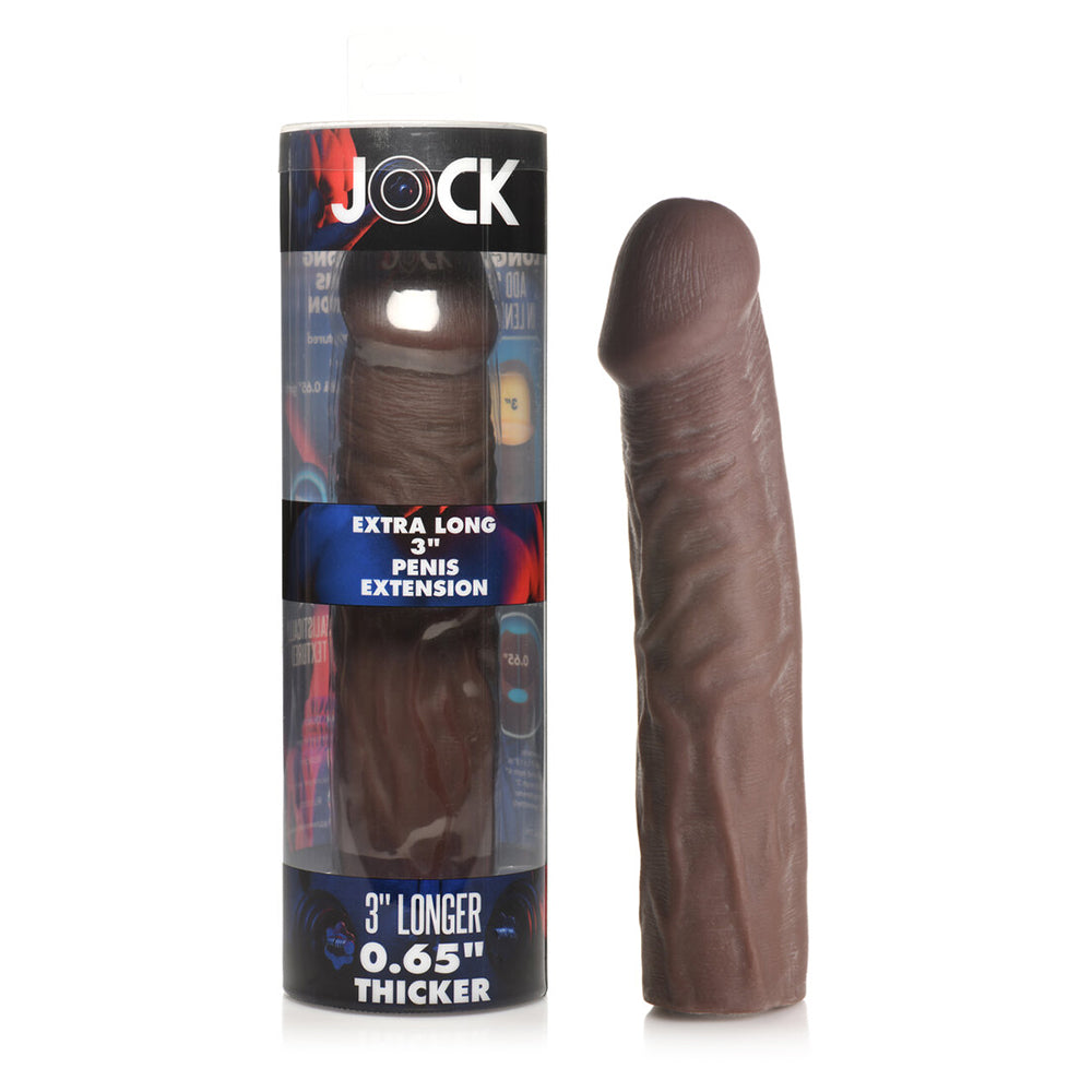 CURVE NOVELTIES - JOCK EXTRA LONG PENIS EXTENSION SLEEVE 3 IN. DARK