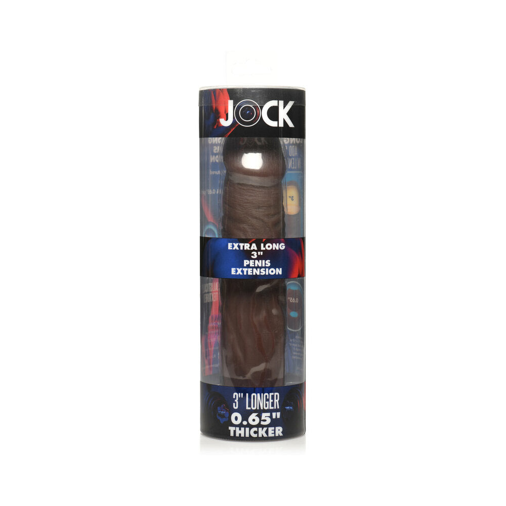 JOCK EXTRA LONG PENIS EXTENSION SLEEVE 3 IN. DARK