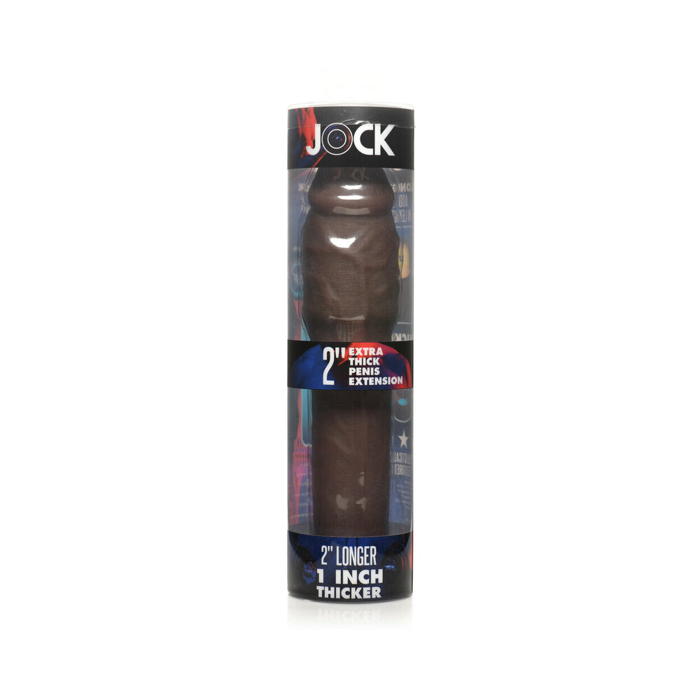JOCK EXTRA THICK PENIS EXTENSION SLEEVE 2 IN. DARK