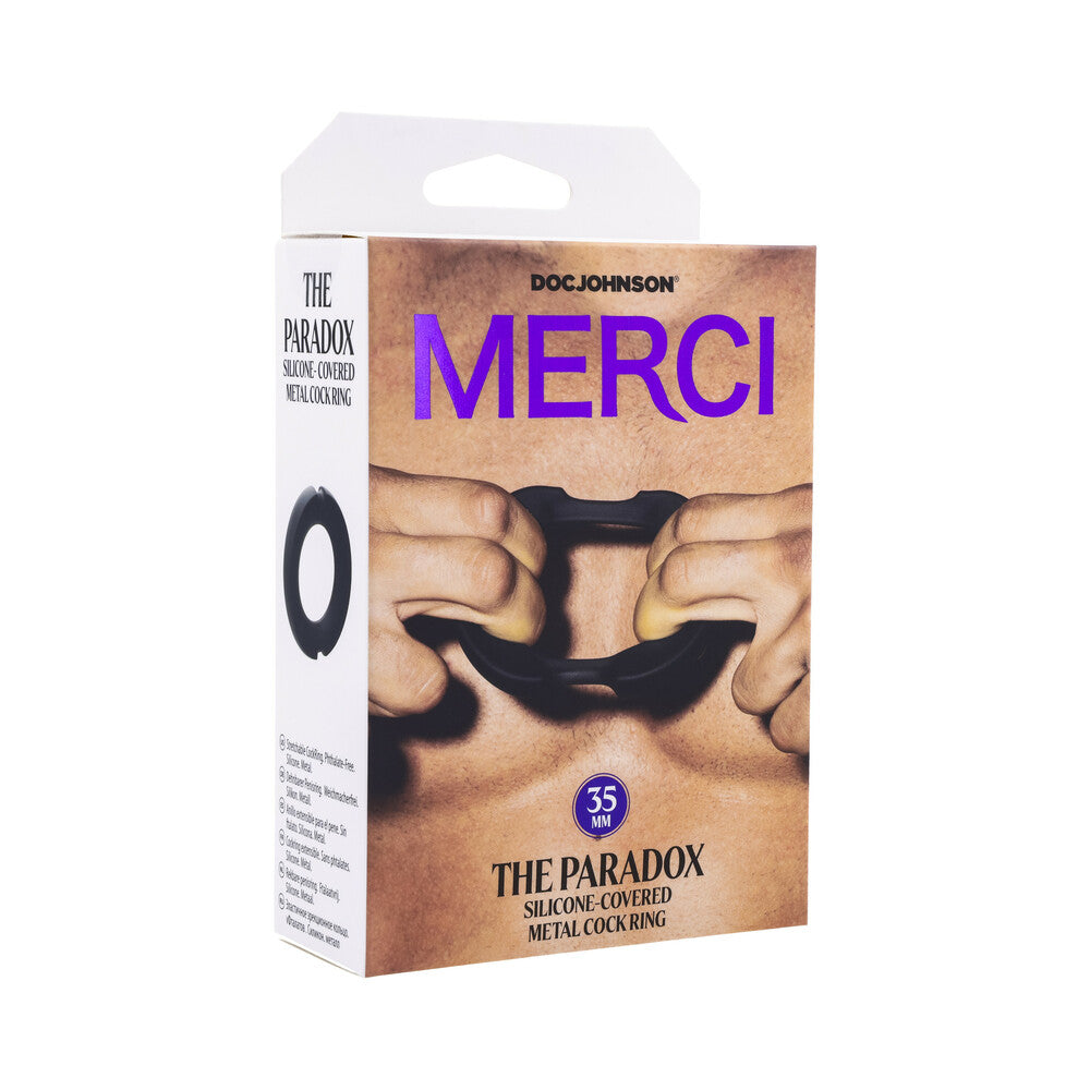 DOC JOHNSON - MERCI THE PARADOX SILICONE-COVERED METAL C-RING 35MM