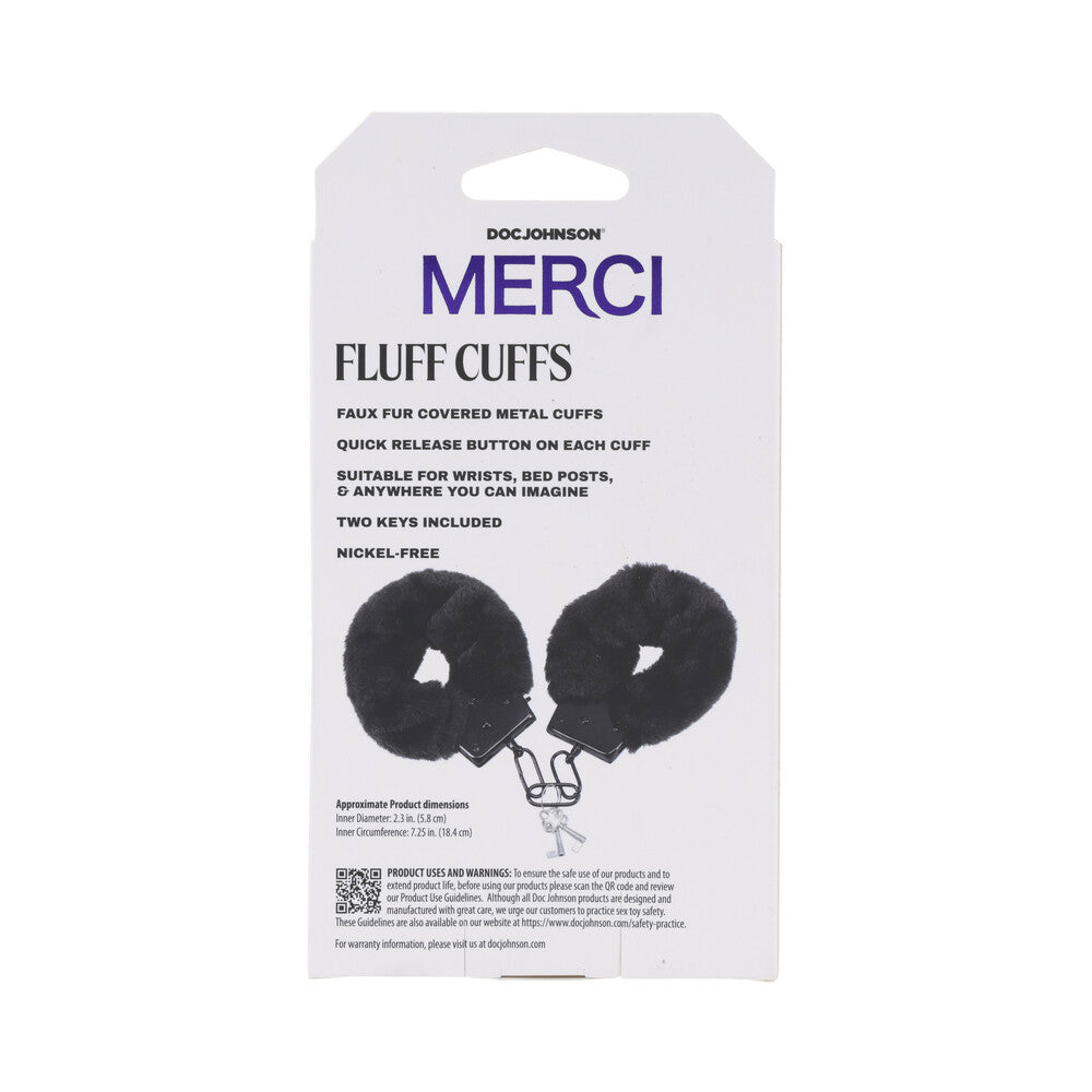 MERCI FLUFF CUFFS BLACK