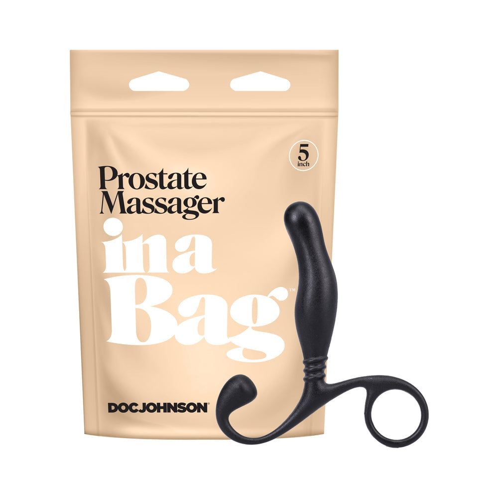 DOC JOHNSON - MASAJEADOR DE PRÓSTATA EN BOLSA NEGRO