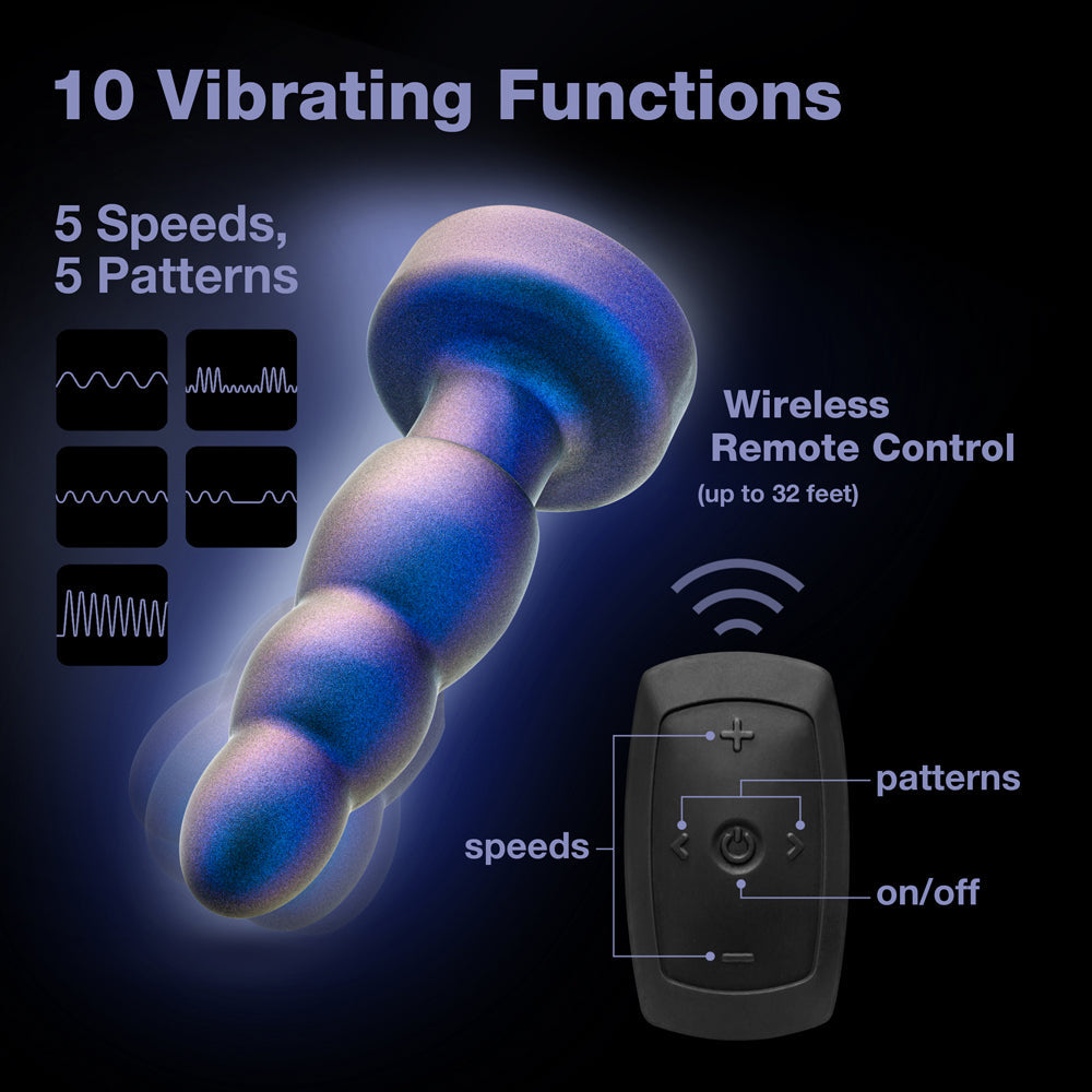 BLUSH - ANAL ADVENTURES MATRIX KINETIK PLUG WITH REMOTE SPACE AGE BLUE