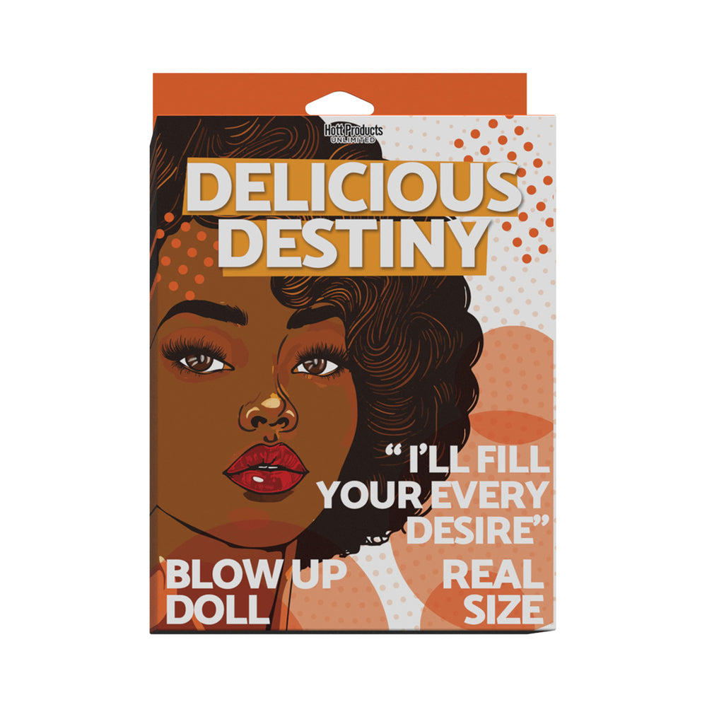HOTT PRODUCTS - DELICIOUS DESTINY BLOW UP DOLL BROWN