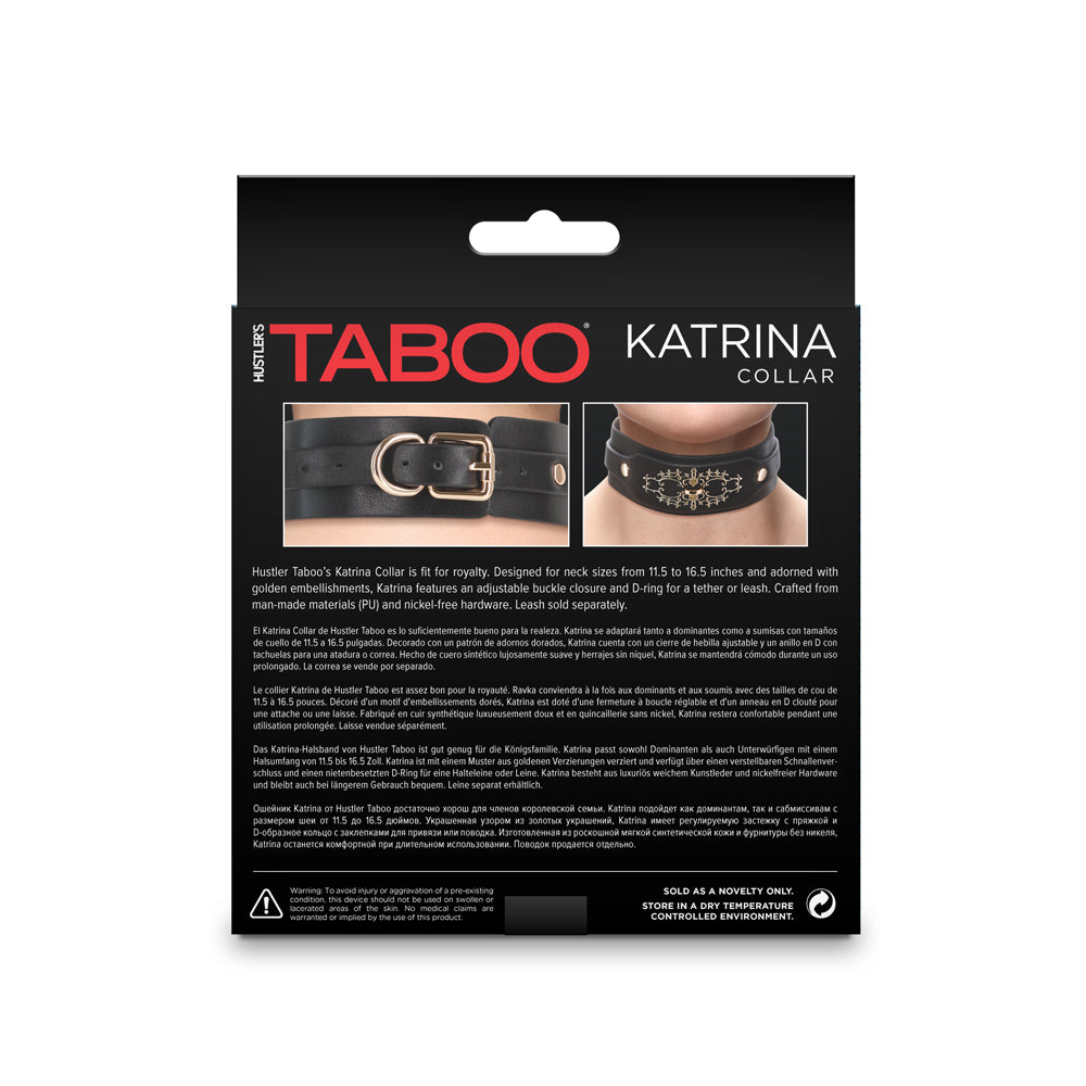 HUSTLER TABOO KATRINA COLLAR BLACK