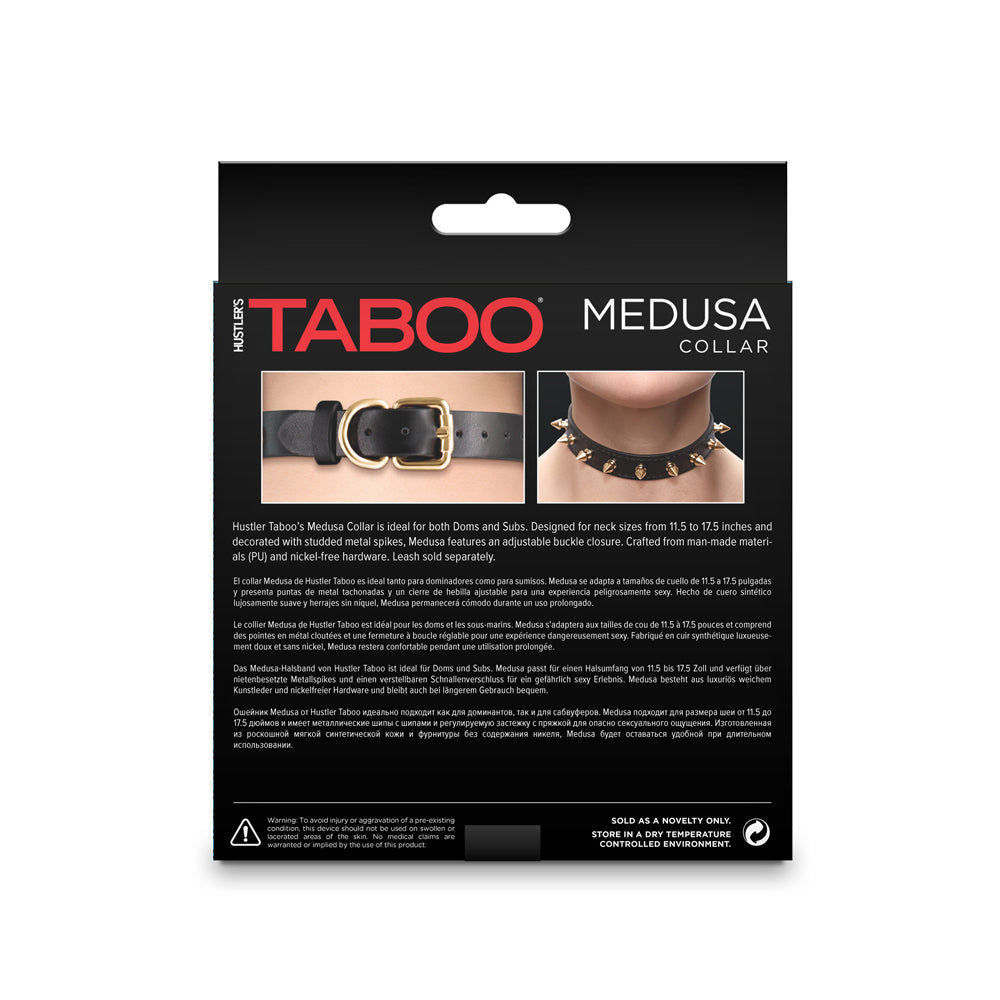 HUSTLER TABOO MEDUSA COLLAR BLACK