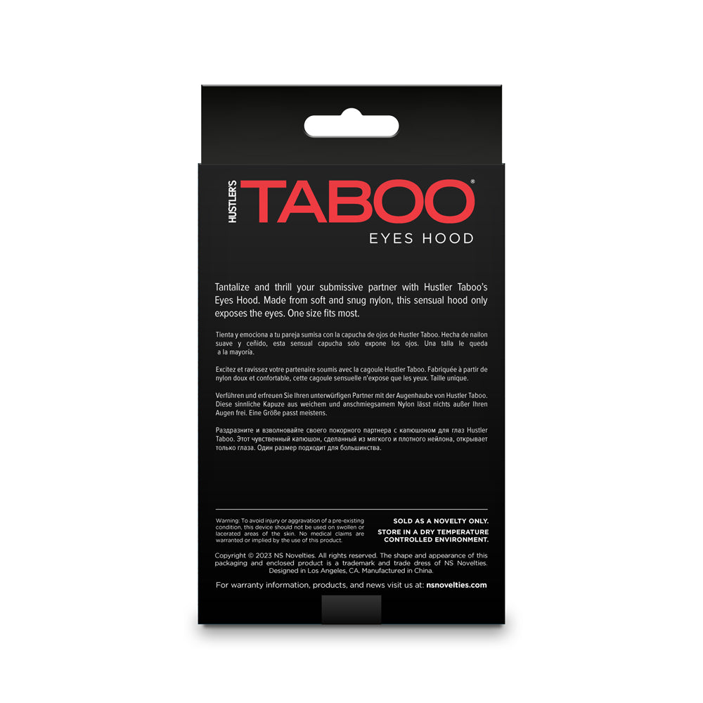 HUSTLER TABOO EYES HOOD WHITE