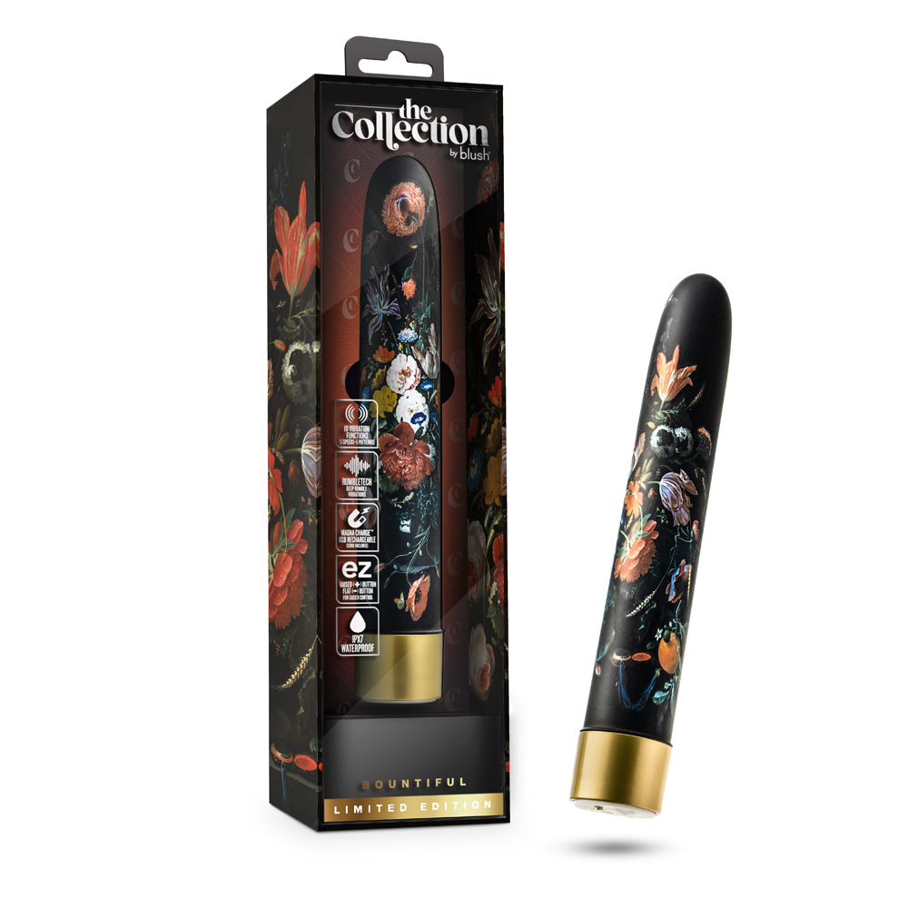 BLUSH - THE COLLECTION BOUNTIFUL LIMITED EDITION RECHARGEABLE 7 IN. VIBRATOR FLORA