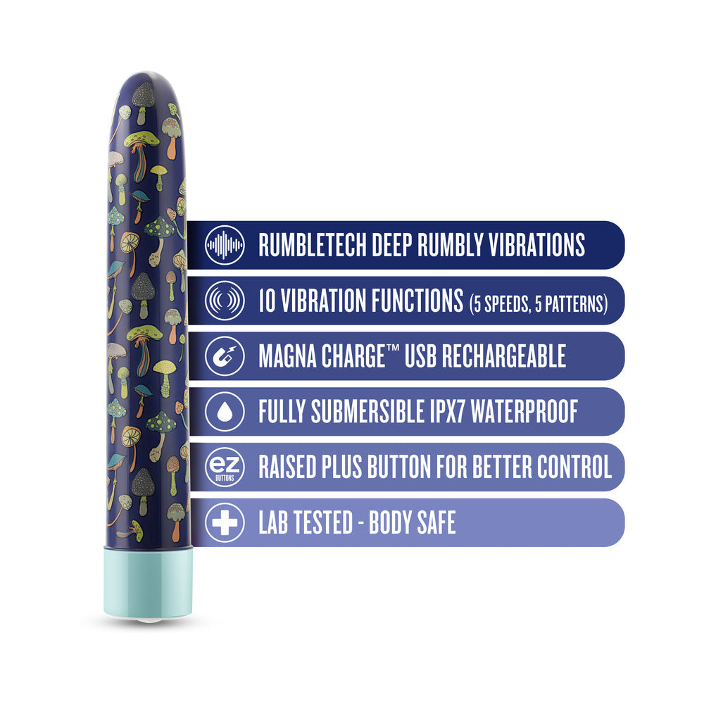BLUSH - LIMITED ADDICTION DREAMSCAPE RECHARGEABLE 7 IN. VIBRATOR BLUE