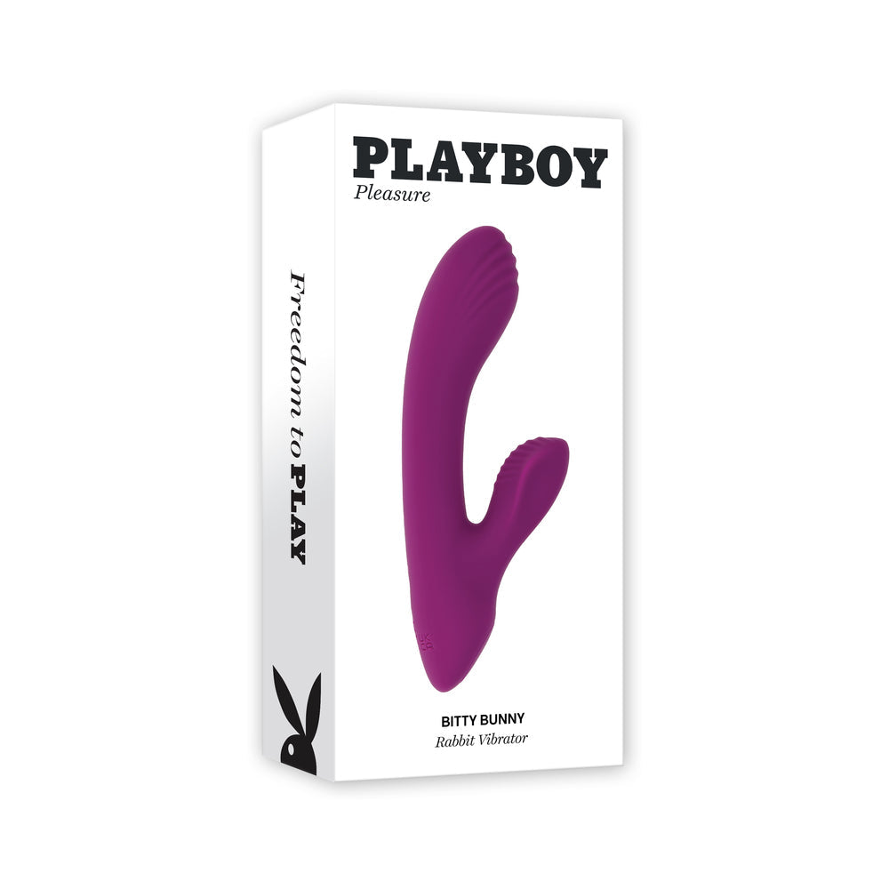 PLAYBOY BITTY BUNNY RECHARGEABLE SILICONE MINI RABBIT VIBRATOR WILD STAR