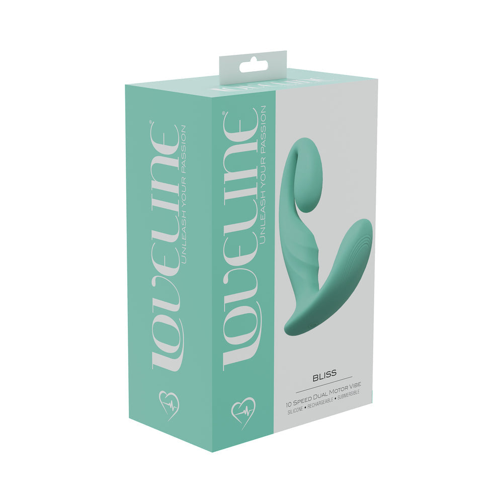 SHOTS - LOVELINE BLISS 10 SPEED DUAL MOTOR VIBE SEALED SILICONE RECHARGEABLE SUBMERSIBLE