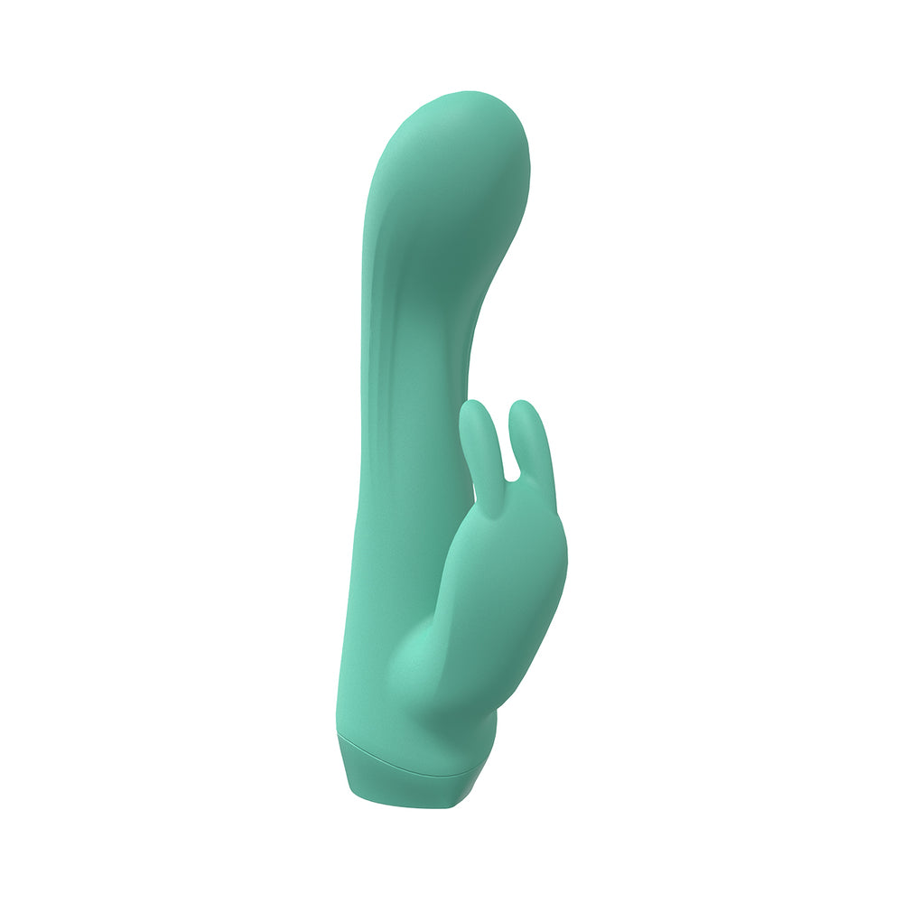 SHOTS - LOVELINE ENCHANTED DOUBLE MOTEUR 10 VITESSES LAPIN SILICONE RECHARGEABLE ÉTANCHE VERT