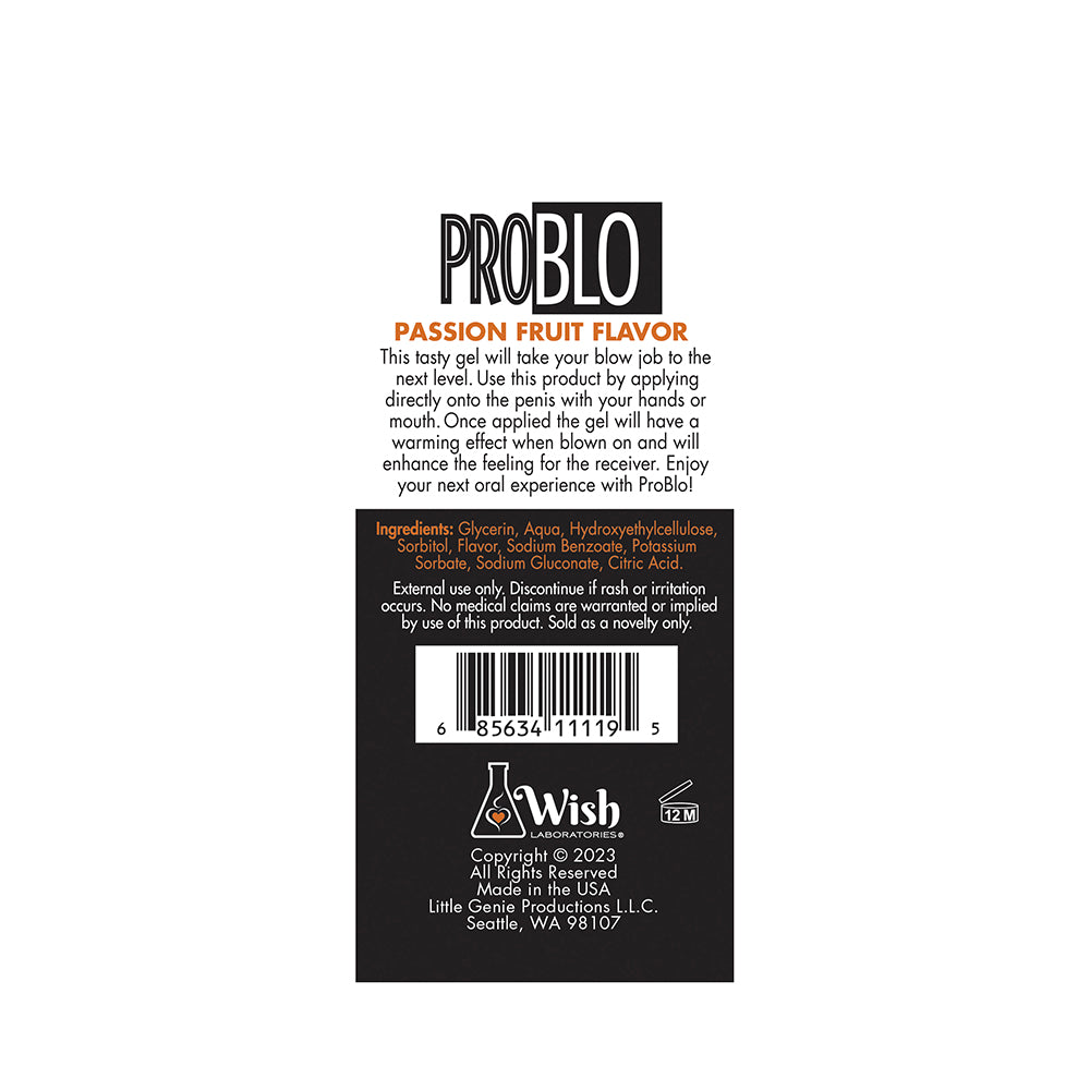 LITTLE GENIE - PRO BLO PASSION FRUIT 1.5 OZ.