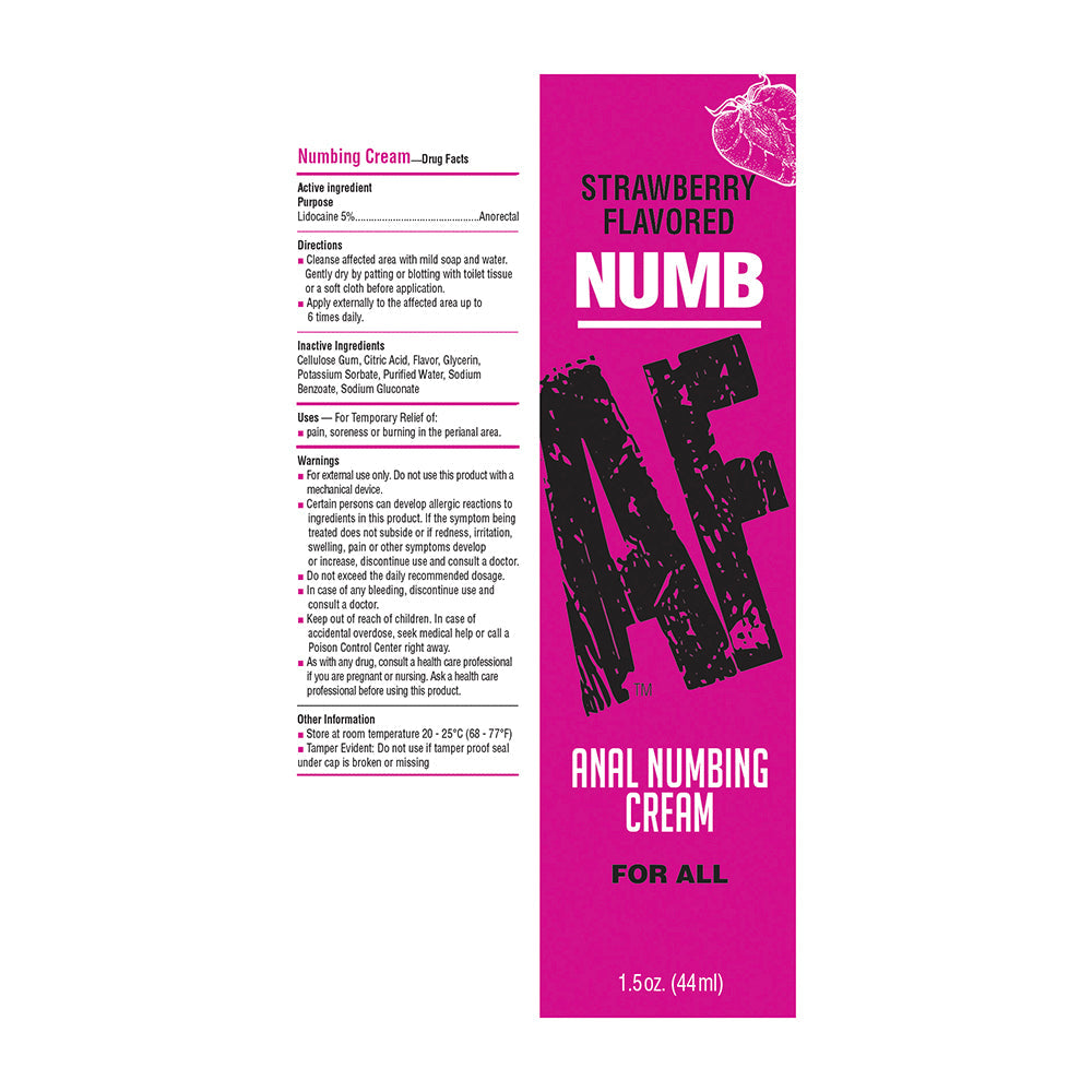 NUMB AF ANAL DESENSITIZER STRAWBERRY 1.5 OZ.