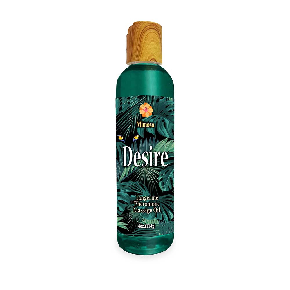 LITTLE GENIE - DESIRE PHEROMONE MASSAGE OIL TANGERINE 4 OZ.