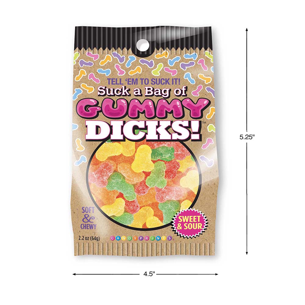 SUCK A BAG OF GUMMY DICKS 4 OZ. BAG
