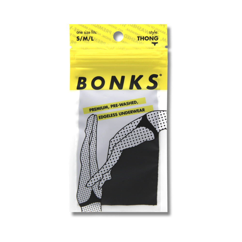 BONKS BLACK MAGIC SEAMLESS THONG O/S