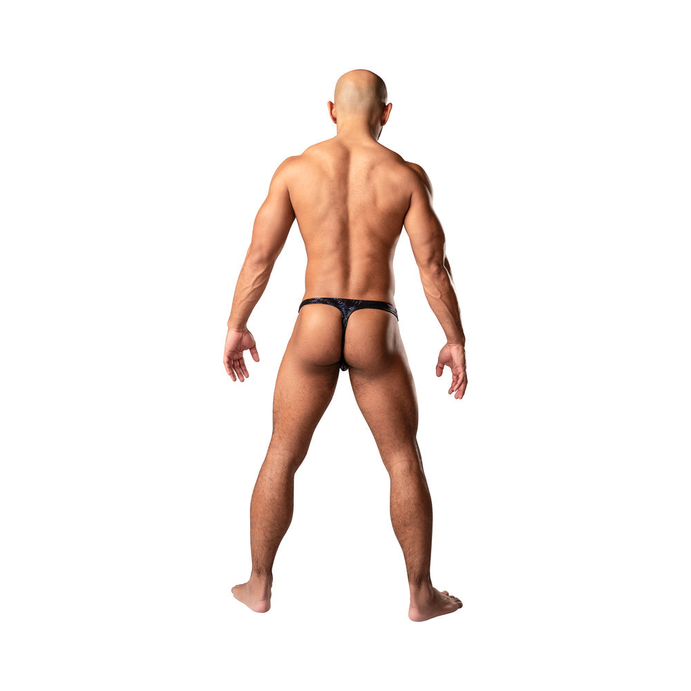 MALE POWER KALEIDICKSCOPE BONG THONG BLACK S/M