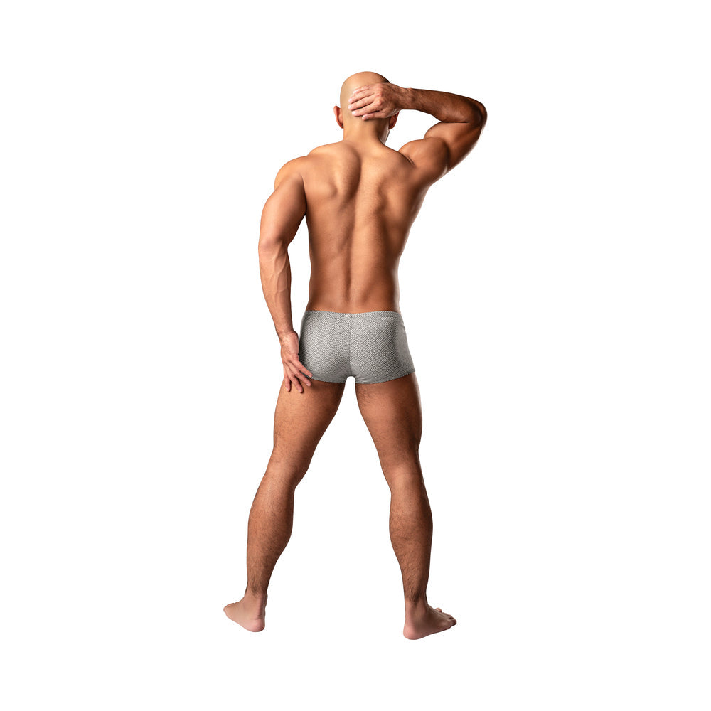 MALE POWER - LABYRINTH MINI SHORT GREY WEAVE XL