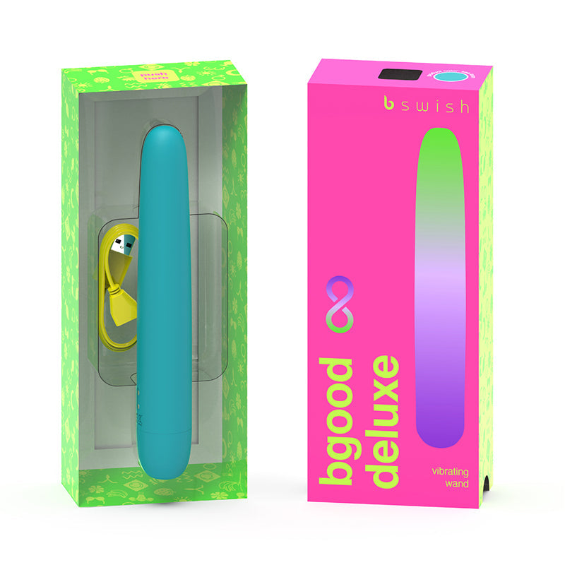 B SWISH - BGOOD INFINITE DELUXE RECHARGEABLE VIBRATOR BLUE SILICONE