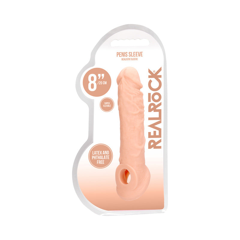 SHOTS - REALROCK SKIN 8 IN. PENIS EXTENDER SLING