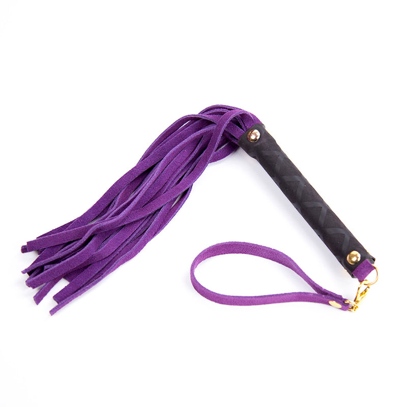 PLE''SUR MINI LEATHER FLOGGER PURPLE