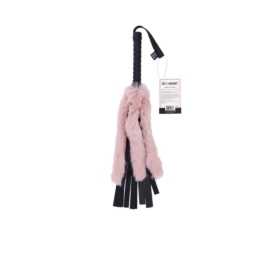 SPORTSHEETS SEX & MISCHIEF BRAT FAUX FUR FLOGGER