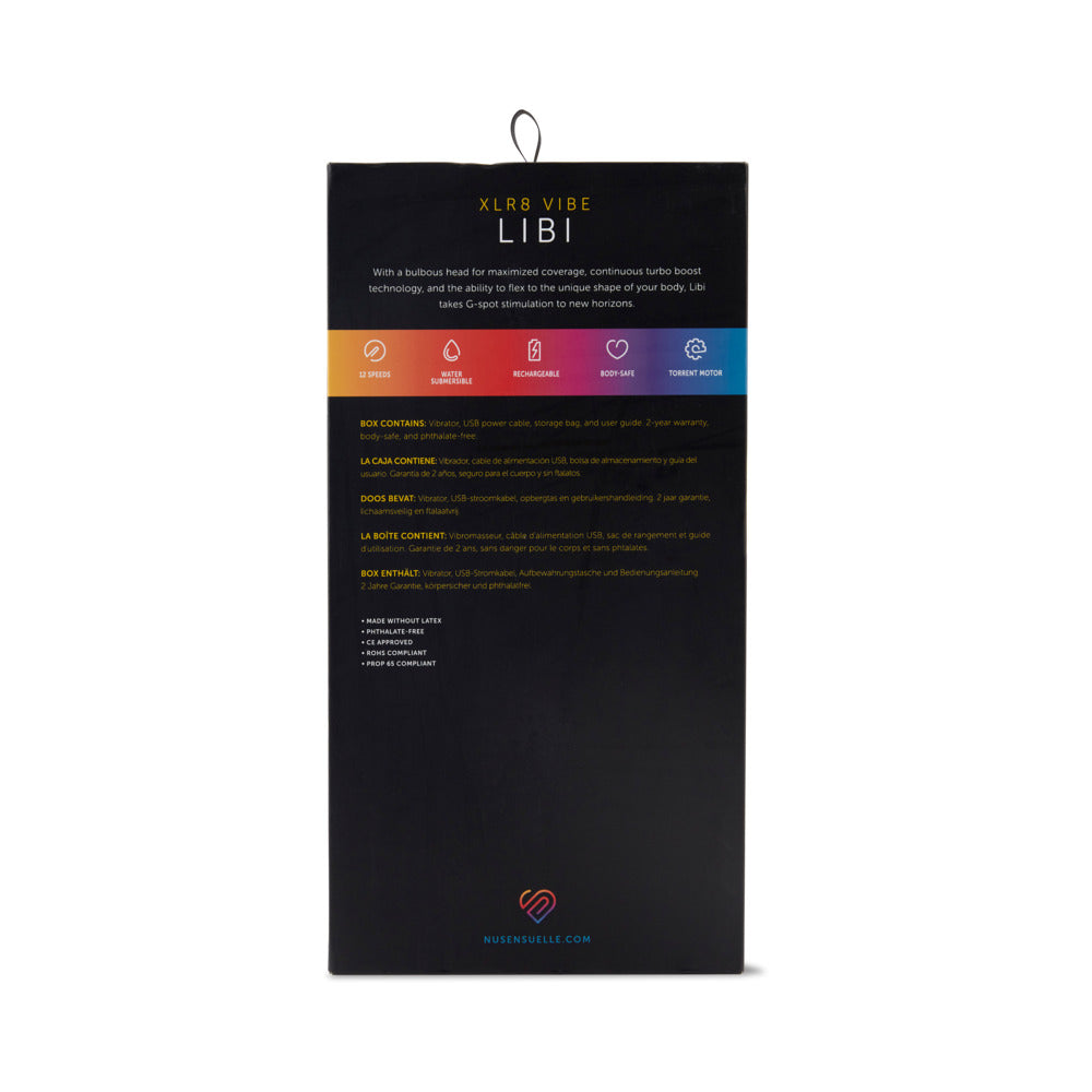 NU SENSUELLE LIBI XLR8 FLEXIBLE G-SPOT VIBE DEEP PINK